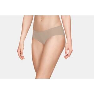 Under Armour Women Pure Stretch Thong 3 Pack Beige Size S